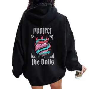 Protect The Dolls snake heart Pride Month Shirt Long Sleeve Pocket Pullover Fall Fashion 2025 Printed Unisex Casual Hoodie