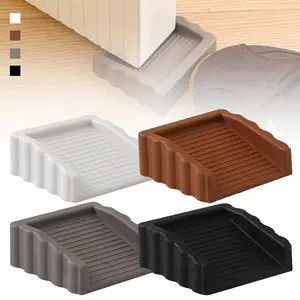 2 Pack Dual Directional Door Stops, Wedge Door Stoppers, Windproof Gate Latch, (4 Colors Available)