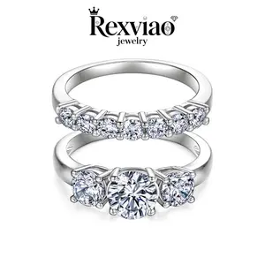 Moissanite Women's Wedding Ring | Eternal Wedding Band | Anniversary Ring Sizes 5-10