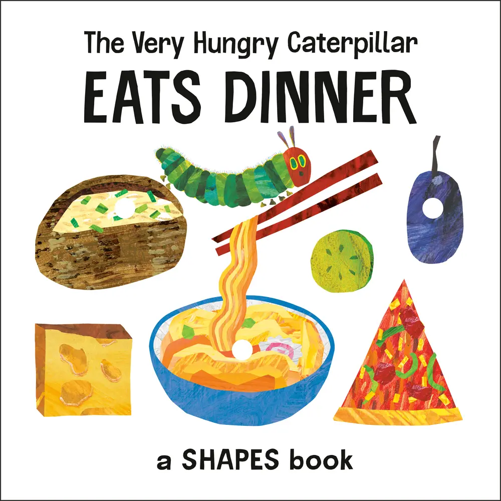 USED Book - The Very Hungry Caterpillar Eats Dinner: A Shapes Book by Carle, Eric (Board book) - english