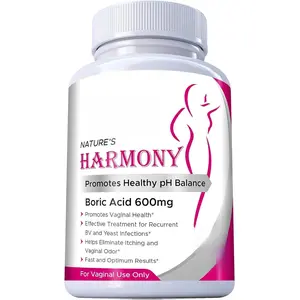 N'More Boric Acid Suppositories Nature's Harmony 30 Count 600 mg 100% Pure Made in USA