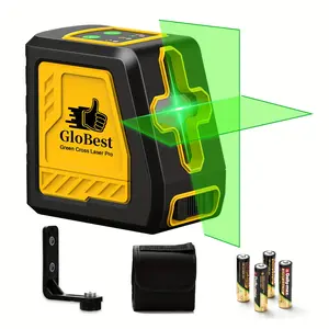 Laser Level, Self Leveling Cross Line Lasers, Green Beam Leveler Tool, with Self-leveling, Manual, Pulse Mode, Lazer Level with 360 Degree Magnetic Base and Battery