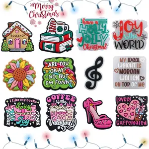 5pcs New Silicone Focal Beads, Christmas & Valentine's Day Styles Includes Heart, Christmas Tree, and Snowflake Designs Perfect for DIY Christmas and Valentine's Day Theme Bracelets, Keychain Charms, Phone Charms, and Bag Decorations, DIY Mix Beads