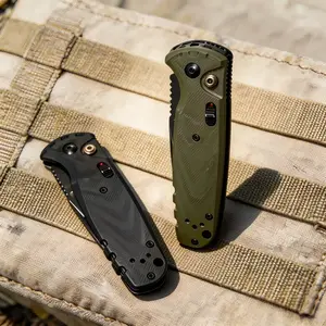Premium Pocket Knife D2 Steel, Smooth One-Hand Folding EDC Knife with G10 Handle for Camping, Fishing & Travel