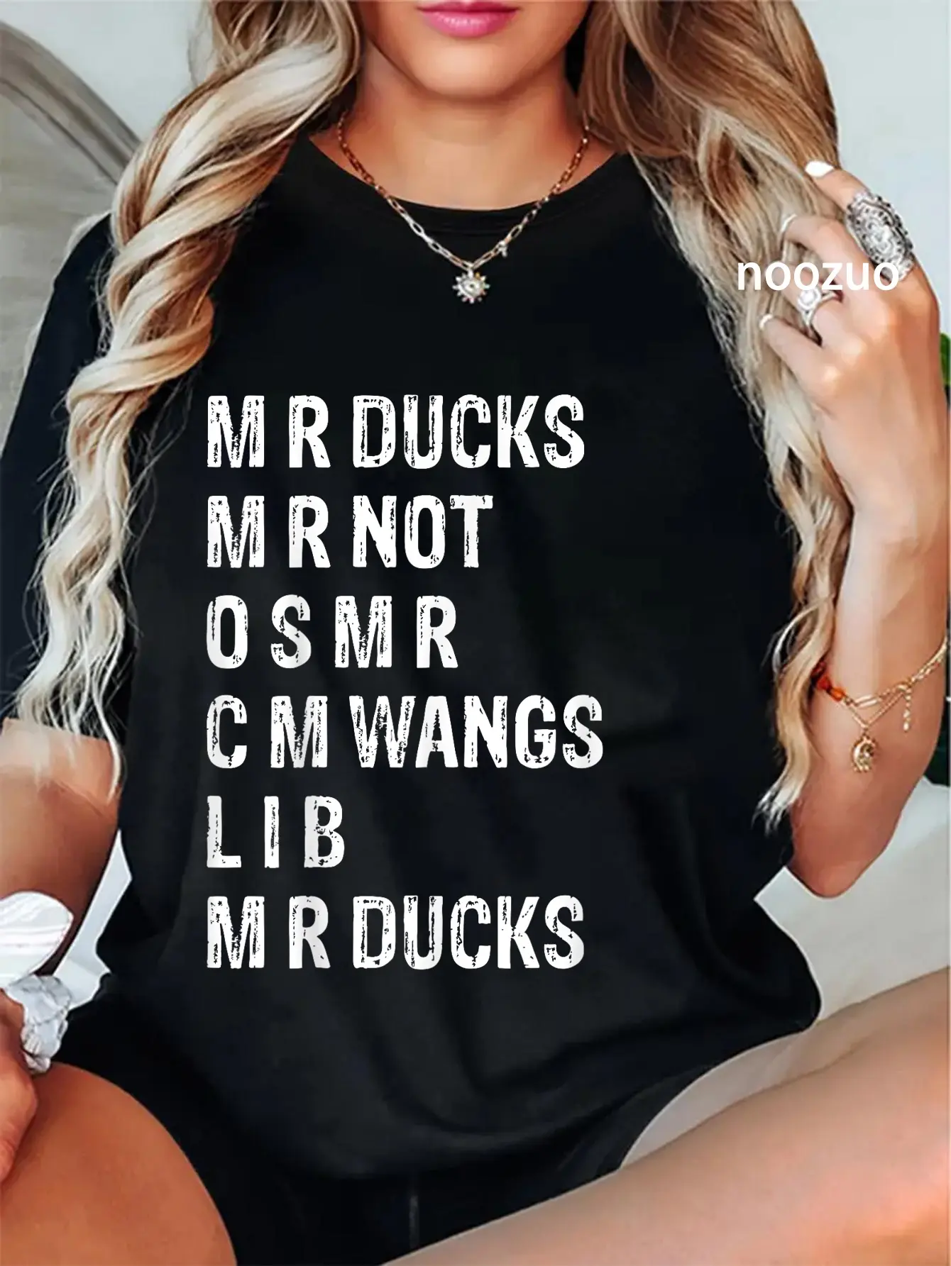 100% Cotton M R ducks M R not O S M R C M wings duck lover funny duck T-Shirt
