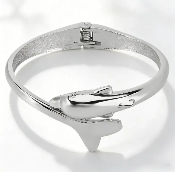 Women's Cute Dolphin Tail Spring Bracelet - Casual Party Gift Accessory with Simple, Stylish, Instagram-Worthy Design (Festive & Party Supplies)