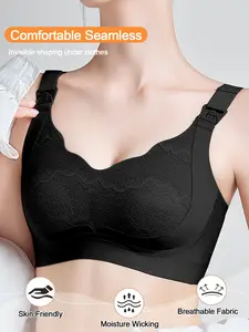 Post-Op & Nursing Bras for Women - Hands Free Pumping, Wireless Front Clasp, Ultra Soft Comfort for Recovery & Breastfeeding