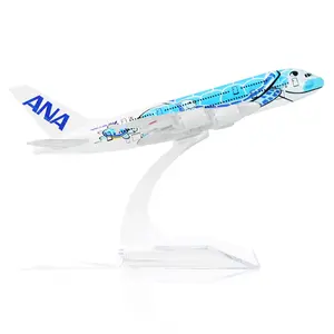 Airbus A380 ANA Orange Sea Turtle 1/400 Scale Diecast Model Plane Display Gift