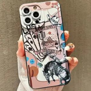 Playing Card Pattern Phone Case, Anti-drop Cellphone Protective Case, Total Protective Shockproof Mobile Phone Cover for iPhone17 16 15 14 13 12 11 Plus/Pro/Pro Max
