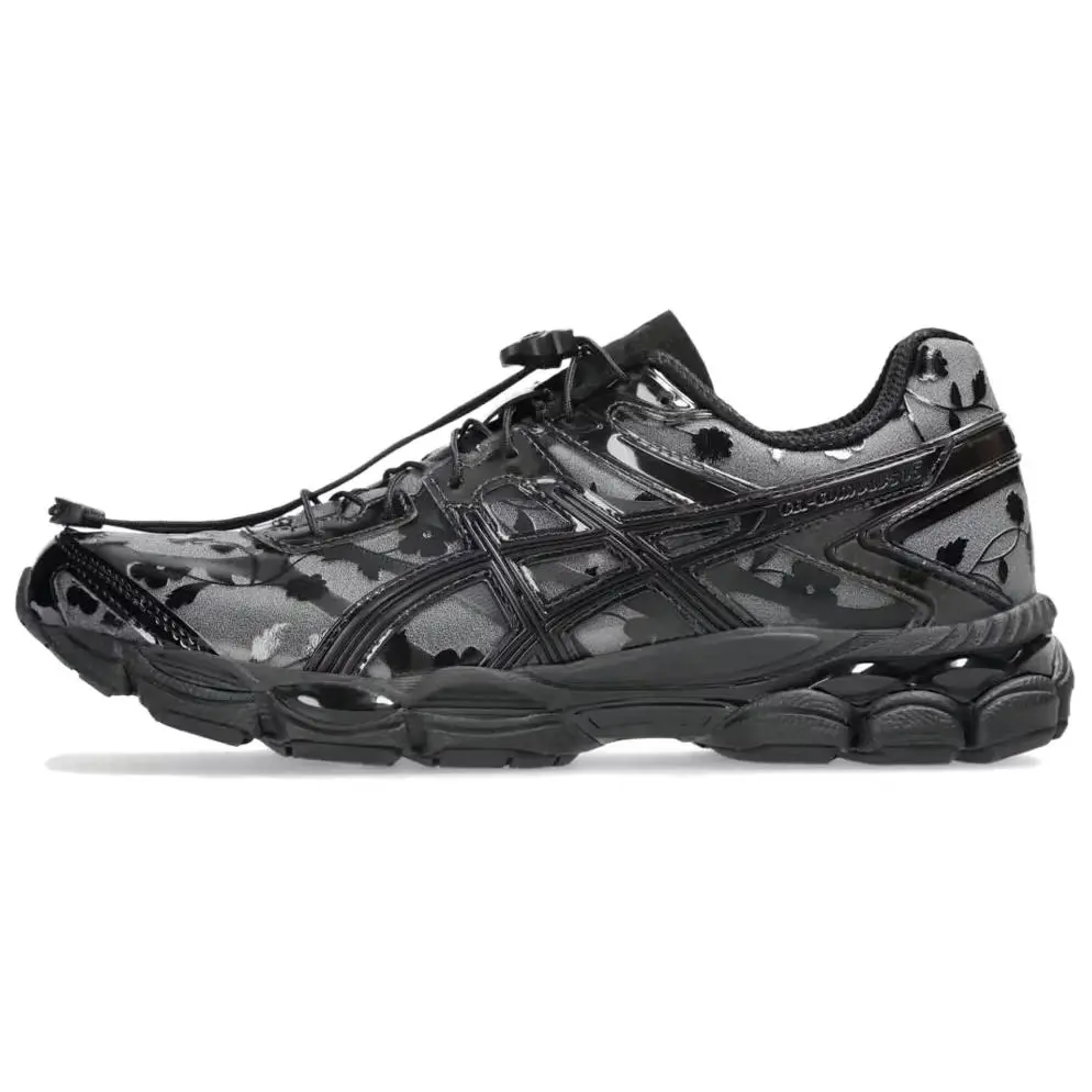 ASICS Cecilie Bahnsen X GEL Cumulus 16 Unisex Low Top Running Shoes - Abrasion Resistant, Grip Sole, Versatile, Gray Black, Style 1203A762-001 (Men's Casual Trainers)