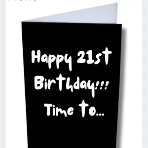 Funny 21st Birthday Card - Fun and Creative Design for Celebrating Your 21st Birthday