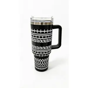 Black Hidden Message 40 Oz Stainless Steel Tumbler , Secret Saying Tumbler,Funny Gift For Stress Relief,Mood Cup for Coworkers Friends