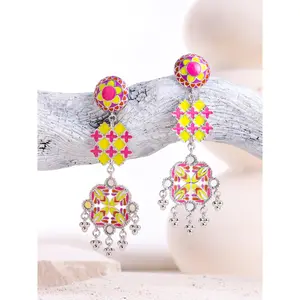 Vibrant Vistas Tiered Dangler Earrings
