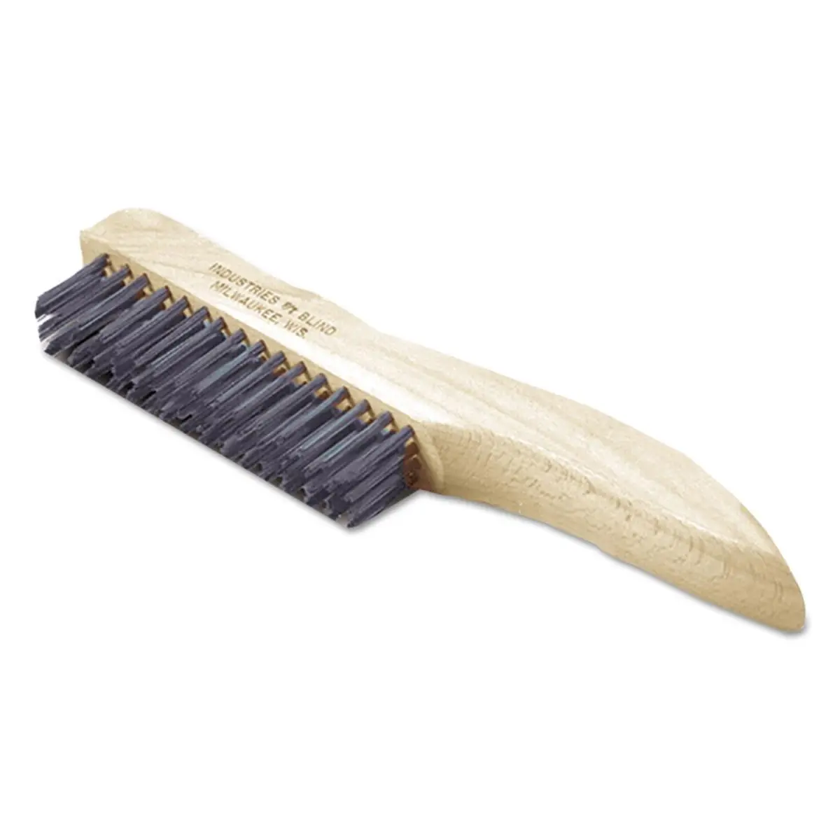 212 MAIN NSN2691259 Stainless Steel Utility Brush with Handle - 10.5 in. Length, 1 in. Steel Bristles, Dependable House Cleaning Tools
