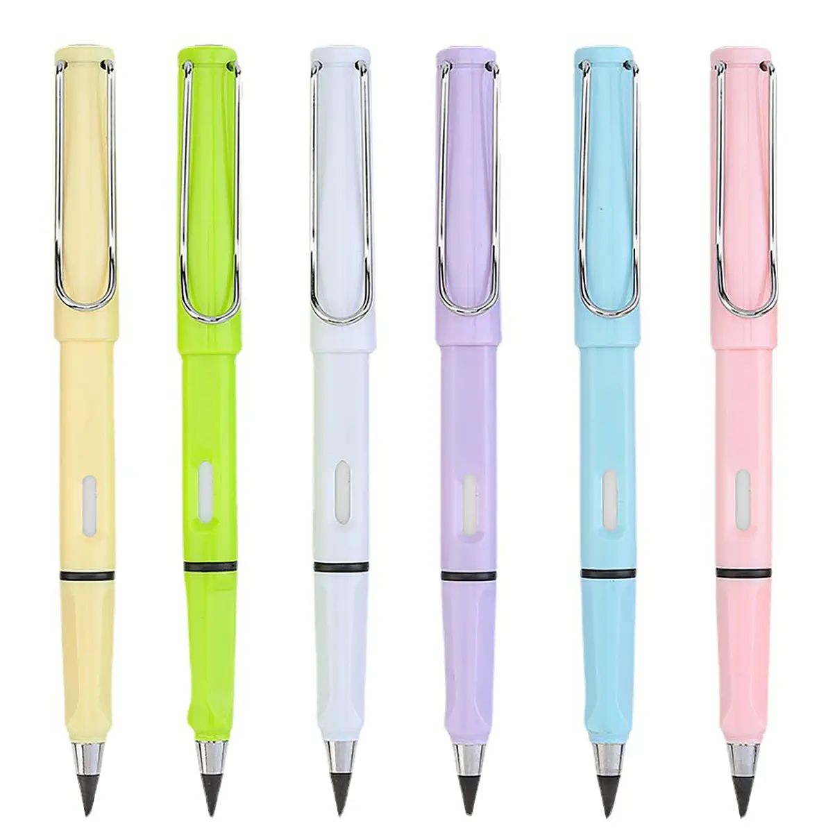 6pcs Infinity Eternal Pencils Forever Inkless Pen Everlasting Pencil Technology Magic Writing Pencil For School Office Professional Use