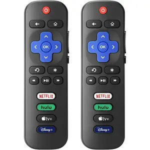 [Pack of 2] New Replacement for All Roku TV Remote,Compatible for All TCL-ONN-Hisense-Roku TV Remote-USA