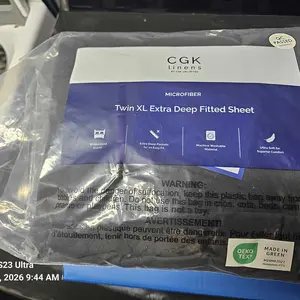 CGK Deep Pocket Fitted Sheet ONLY – Ultra-Soft Microfiber, Wrinkle-Free, Fits Up to 24" Mattress (SINGLE SHEET)