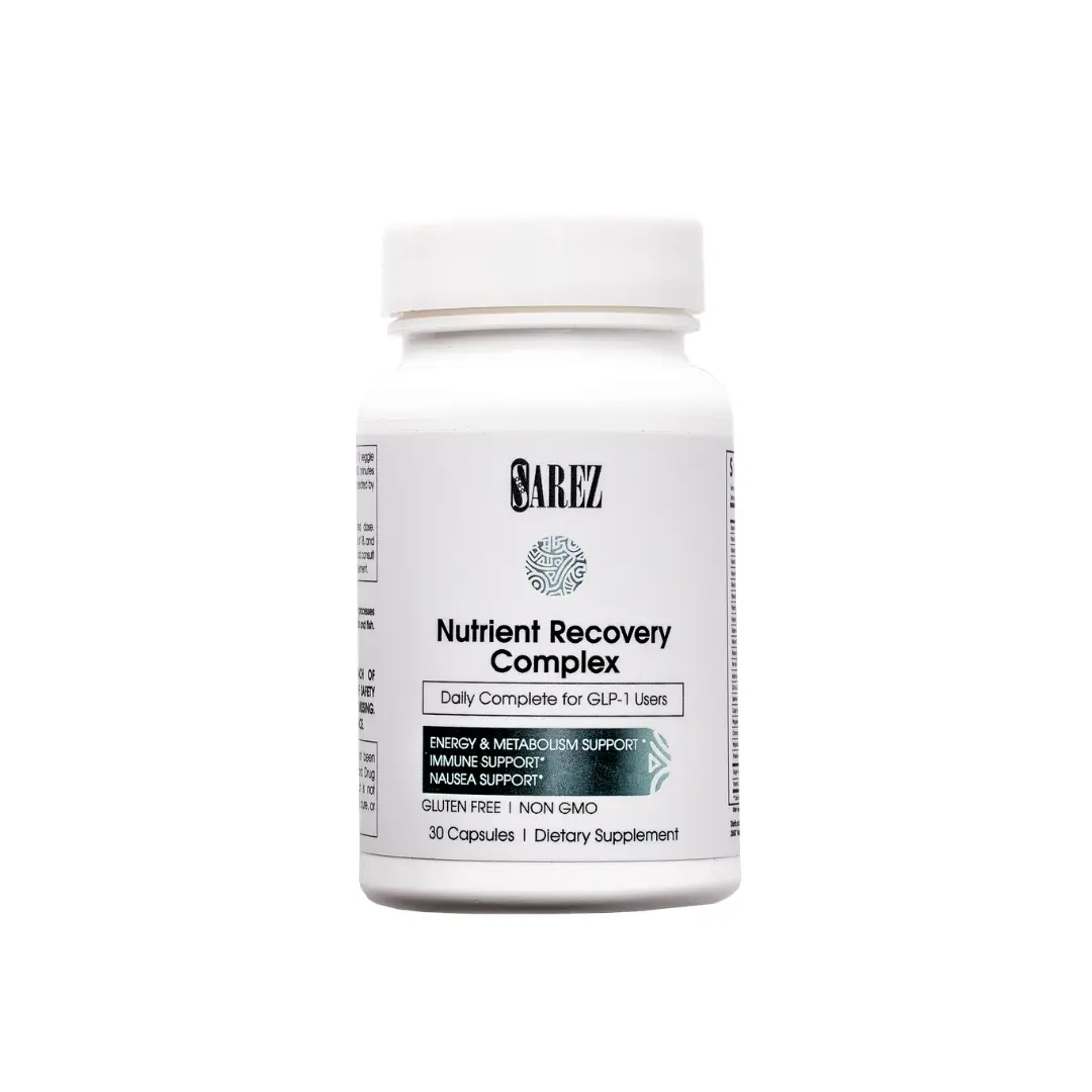 Nutrient Recovery Complex — Methylated Vitamins & Chelated Minerals — Energy, Hair & Daily Nutrient Support — with Ginger for Nausea — Gentle on Stomach — 30 Day Supply