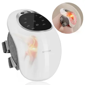 Knee Massager,Cordless Knee Massager with Infrared Heat and Vibration,Adjustable Temperature Knee Massager with Clear Visible LED Screen for Swelling Stiff Pain Joints, Valentine gift