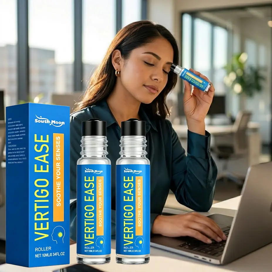 Vertigo Ease Aromatherapy Rollerball - Calming Essential Oil Blend for Dizziness and Nausea Relief, Pocket-Sized for Travel, 10ml (Buy 1 Get 1 Free), Buy 1 Get 1 Free Product