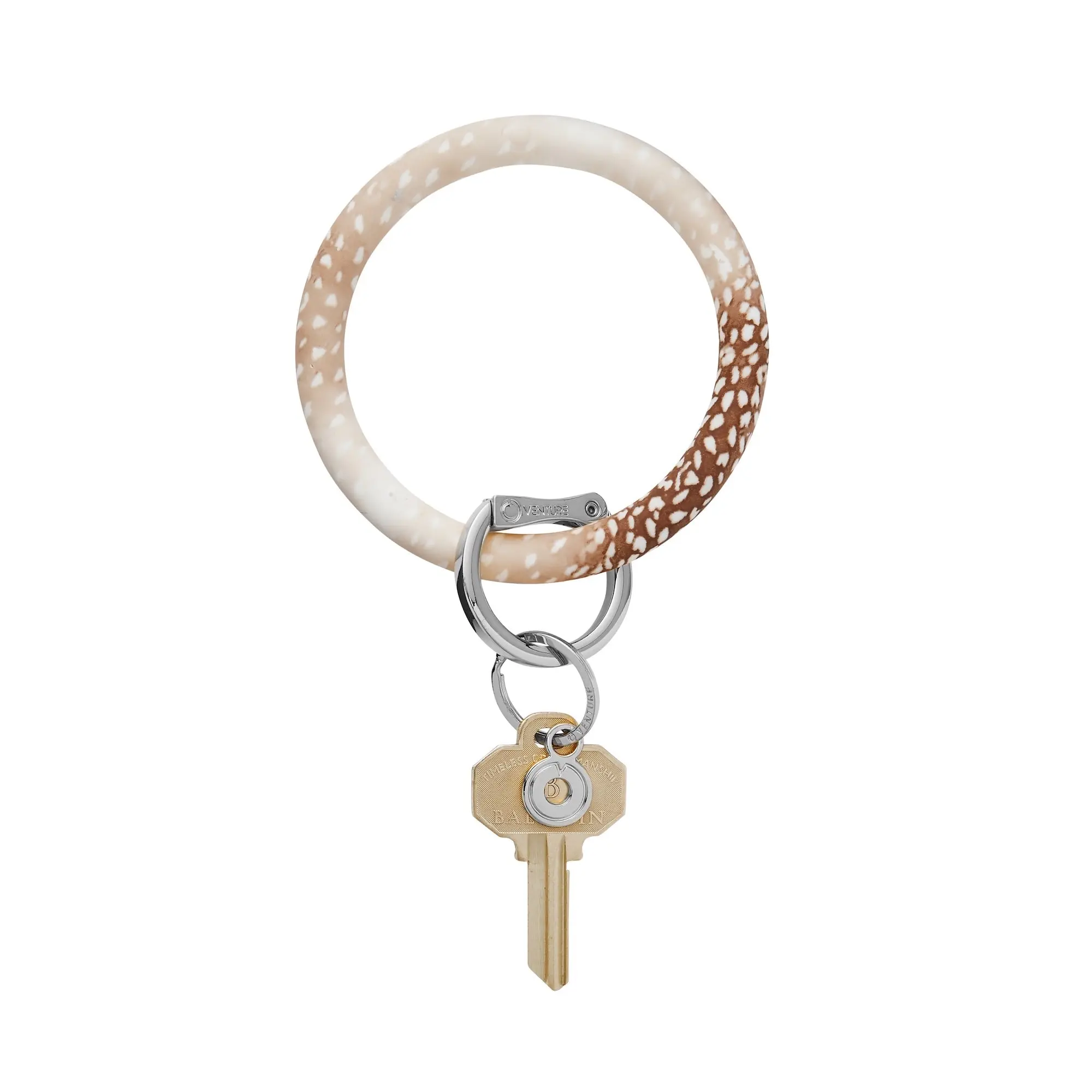OVENTURE Silicone Big O® Key Ring - Antelope, Keyring Attachment, Key Clip Attachment, Key Ring Design