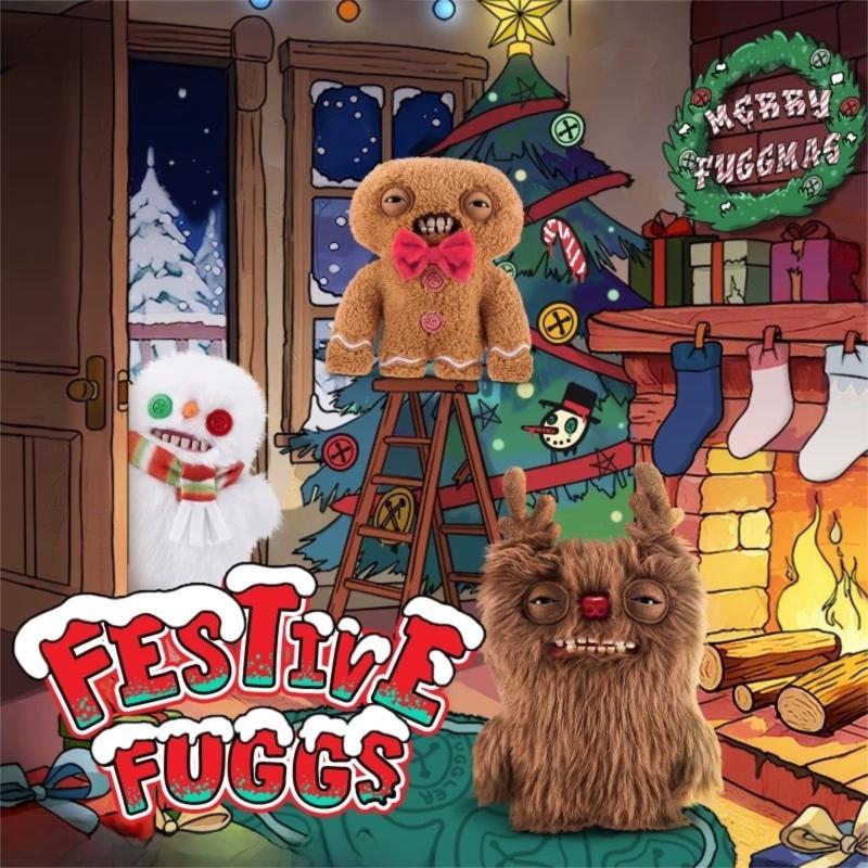 Fuggler Christmas Monsters 9-inch Festive Ugly Monster Plush Collectible Toy
