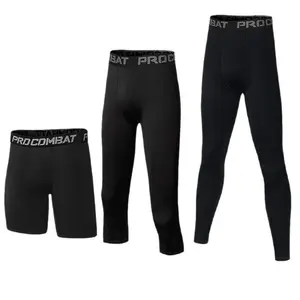 Men’s Basketball Compression Leggings – High Elasticity, Quick-Drying, 7.5/8 Length, for Fitness, Football Training, Sports