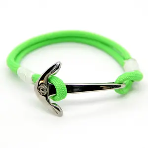 Lime Nautical Anchor Bracelet Stainless Steel