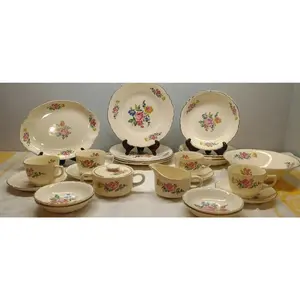 SCIO Hazel 24-Piece Dinner Set - 4 Settings & Serving Dishes Plates Bowls Cups