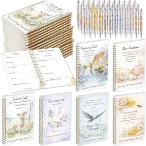 36 Sets A5 Prayer Journal for Women Bulk with Pen Daily Devotional, Prayer Prompts and Reflection Gratitude Notebook Scripture Inspirational  Journal Christian Church Gifts