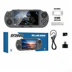 Portable Handheld Game Player, 4.5 Inch IPS Screen Retro Video Game Console for PS1/GBA/SFC/MAME, Gaming Items, Gaming Products