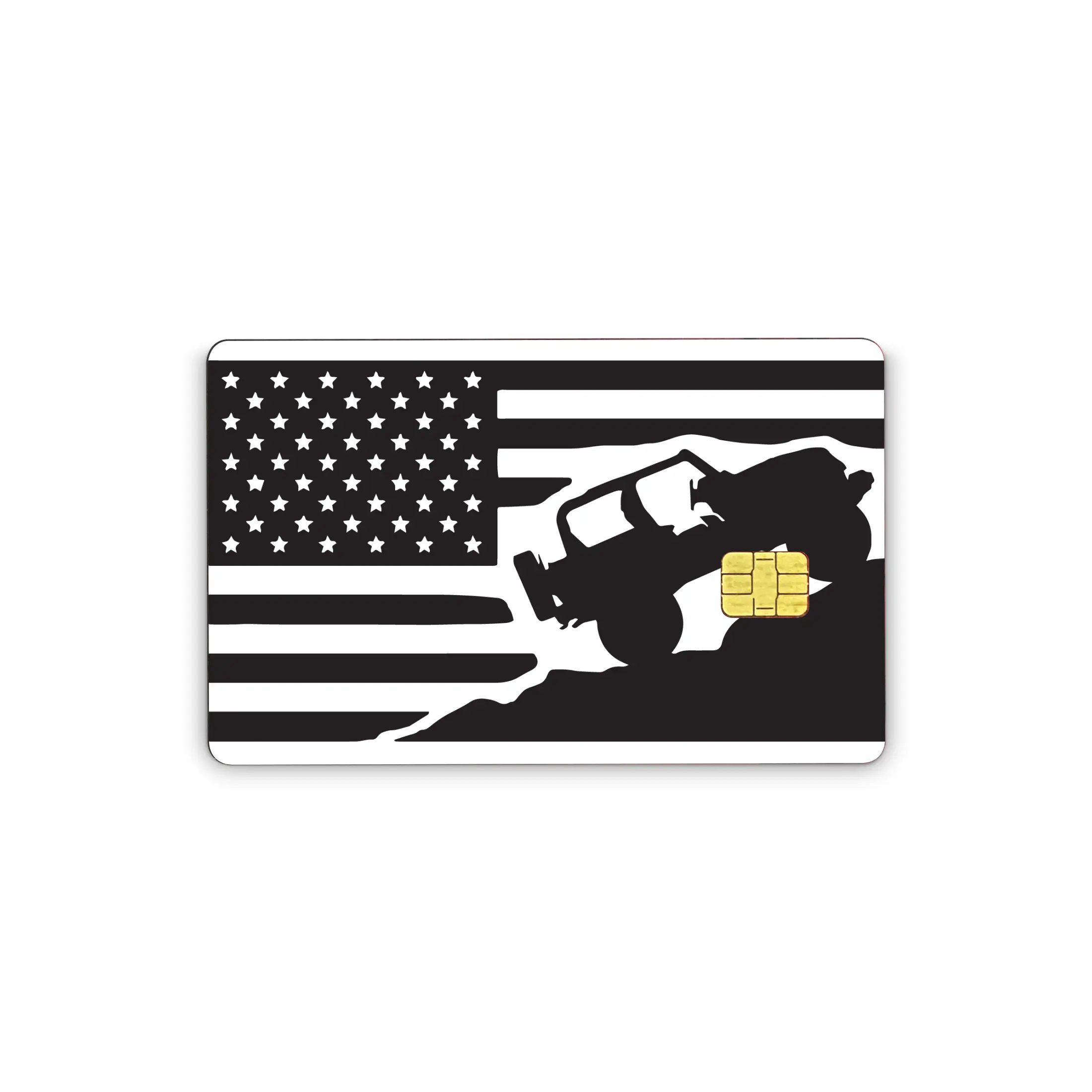 Credit Card Sticker for Transportation Key, Debit, Credit Card Covering Personalizing Bank Card Slim, Waterproof Vinyl Skins American Flag Decal