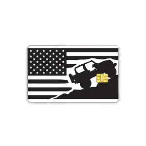 Credit Card Sticker for Transportation Key, Debit, Credit Card Covering Personalizing Bank Card Slim, Waterproof Vinyl Skins American Flag Decal