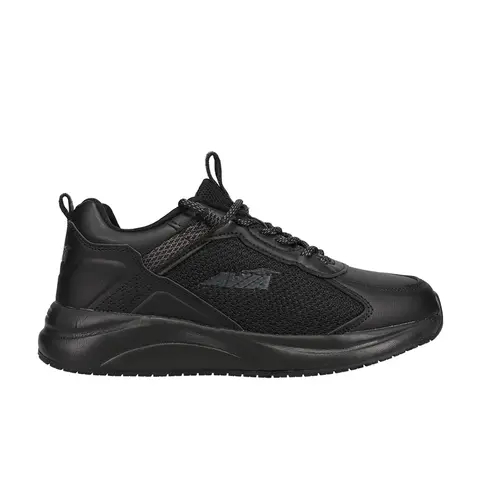 Avia Womens Avi-Canyon Slip Resistant Soft Toe Lace Up  Work Safety Shoes Casual - Black