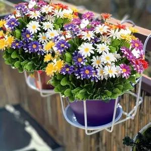 Fake Flower Garden Decor for Spring and Summer Beautiful Artificial Blooms in Vibrant Colors Perfect for Outdoor Settings