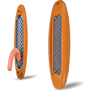 Criss-Cross Hot  Slicer | Adjustable Depth & View Window | Dishwasher Safe Stainless Steel  | Effortless  for BBQ, Grilling, Picnics & Outdoor Cooking (Apricot Yellow)