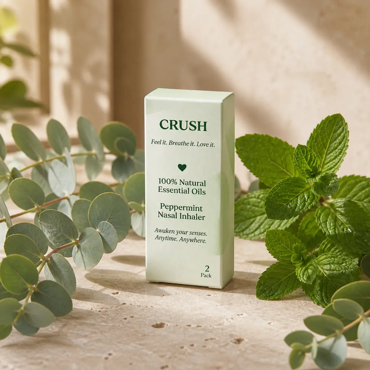 Refreshing Aromatherapy 2 Sticks per Box, Refreshing Cooling Sensation I Portable for Daily Use Natural