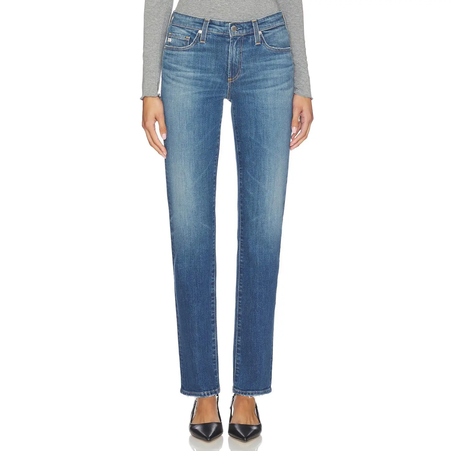 AG Jeans Sandra Straight Leg Jeans in 10 Years Illiad