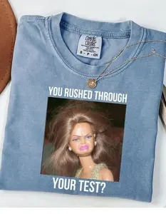 Comfort Colors Test Day Teacher TShirt, State Testing TShirt, Test Coordinator Final Exam Week Teacher Team T-Shirt, Funny Retro Doll Meme