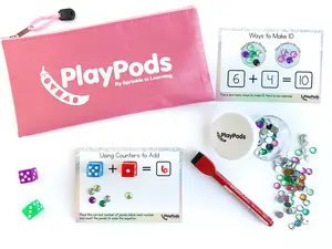 PlayPod – Sum Sparkles | Busy Bag for Kids | Travel Toy | Montessori Math & Counting Activity
