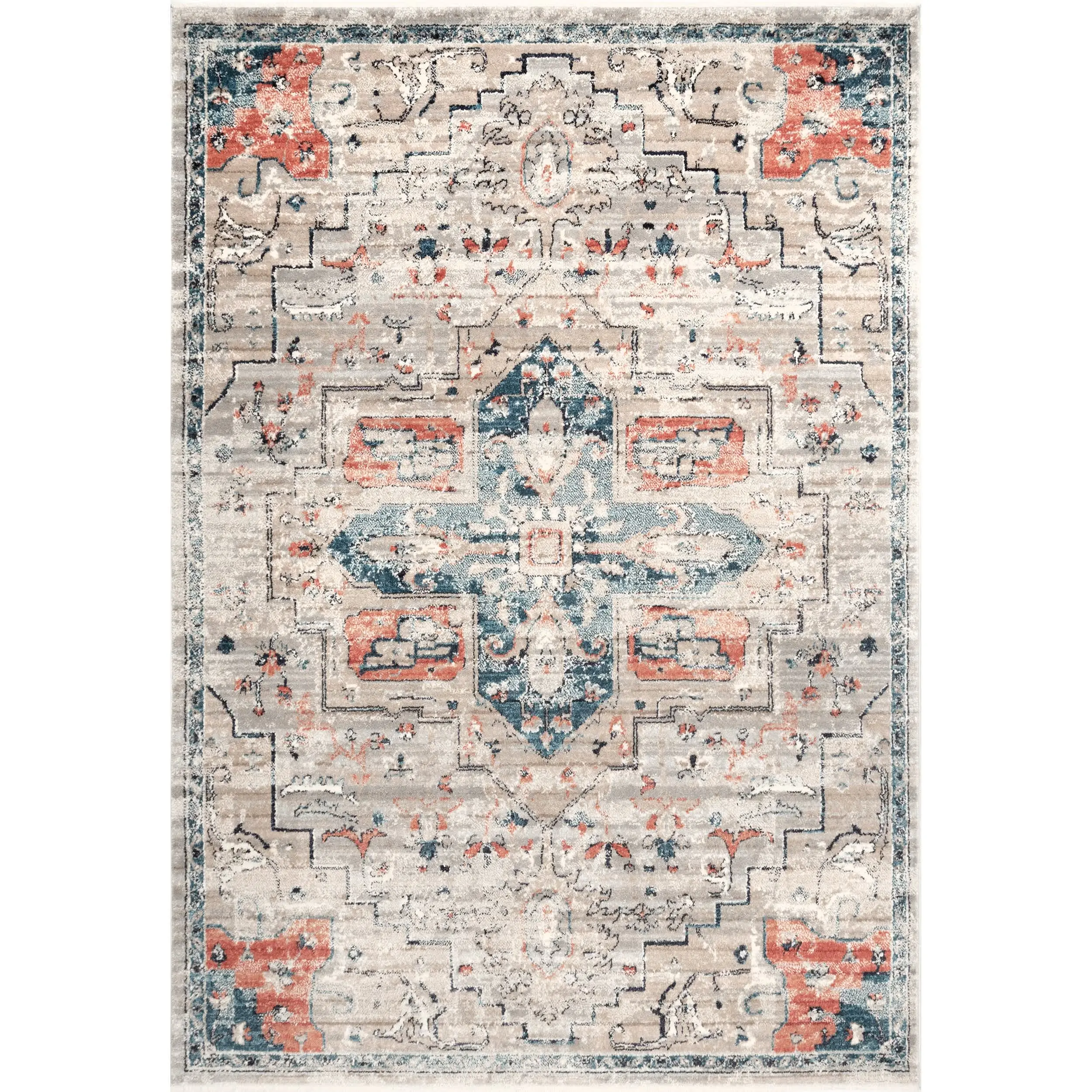 Janessa Croix Medallion Area Rug - Artistic Design with Unique Patterns, High-Quality Home Decor, Household Decorative Piece for Living Rooms, Home Decor Rug, Household Decorative Rug, Room Decoration Rug