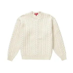 Supreme Appliqué Cable Knit Sweater Ivory (men) by StockX