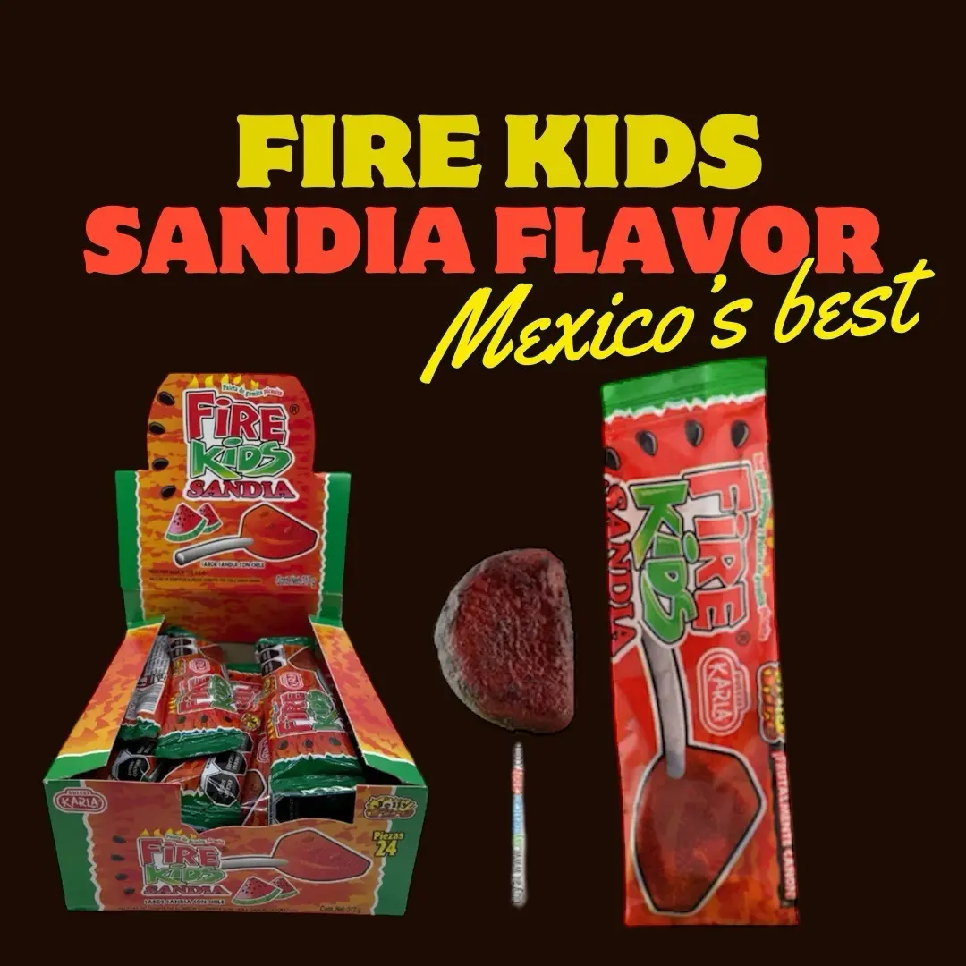 Karlas Fire Kids Sandía Paleta 24 ct / Lollipops