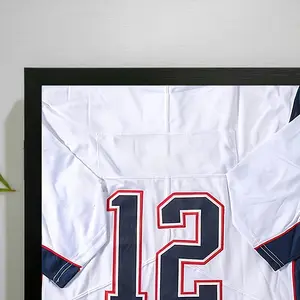 Sports Jersey Display Rack - Black, Modern and Minimalist Design, High-Quality Materials, Ergonomic Design - Suitable for Rugby Jerseys, Retired Team Jerseys, Football Souvenirs, Basketball Collectibles, Team Equipment