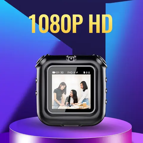 Back Clip Design Video Camcorder - 1080p HD Image, Built-in Large Memory Storage, 1-Touch Recording & Playback, Dashcam, Plastic Body, Stereo Fidelity Audio Recording, Captures Precious Life Moments