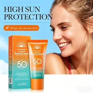 SADOER SPF50+ PA+++ Sunscreen, Waterproof Sweatproof UVA/UVB Protection