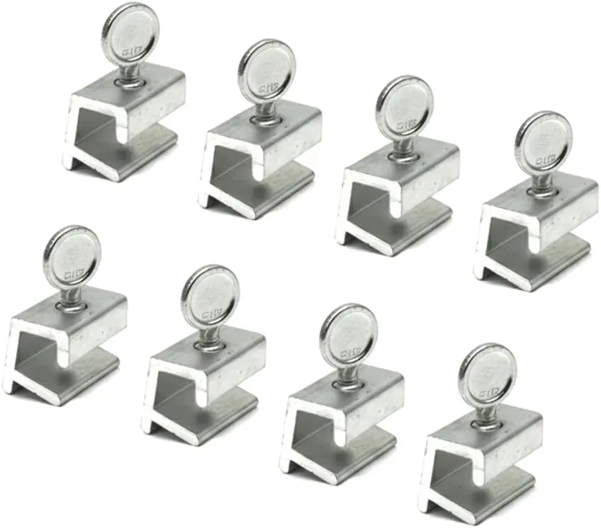 8 Pack Adjustable Sliding Window Locks – Aluminum Alloy No-Drill Safety Window Stoppers for Sliding Windows & Doors – Child & Pet Security Lock Kit Fits Most Tracks
