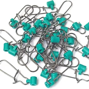 Stainless Steel Fishing Line Sinker Slides Rig, Fishing Swivels Snap, 40pcs Heavy Duty Swivel Snap Kit for Fishing Tackle, Fishing Accessories, Fishing Tools