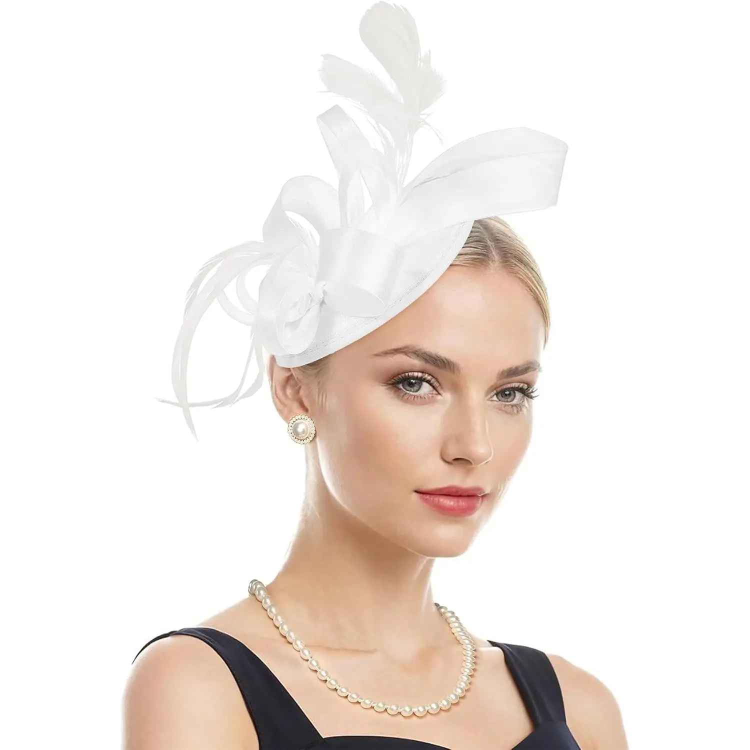2026 Derby Hats for Women - Ribbons Kentucky Fascinator Headband  Party Hat Headpiece Wedding Church