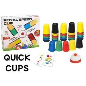 Speed Stacking Cup Plastic Card Game Family Outdoor Indoor Speed Challenge Training Party Desktop Fun Toys Children's Toys